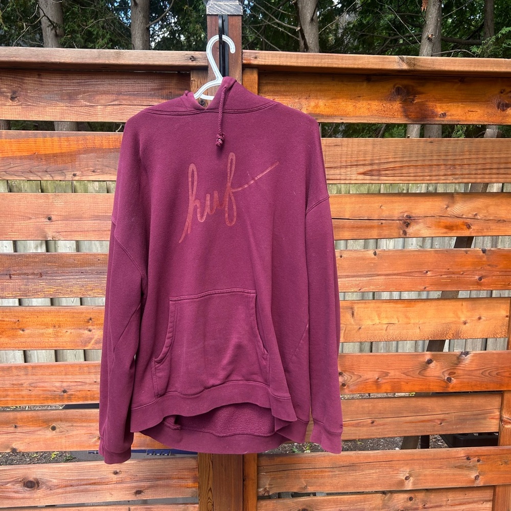 HUF Maroon Pullover Hoodie